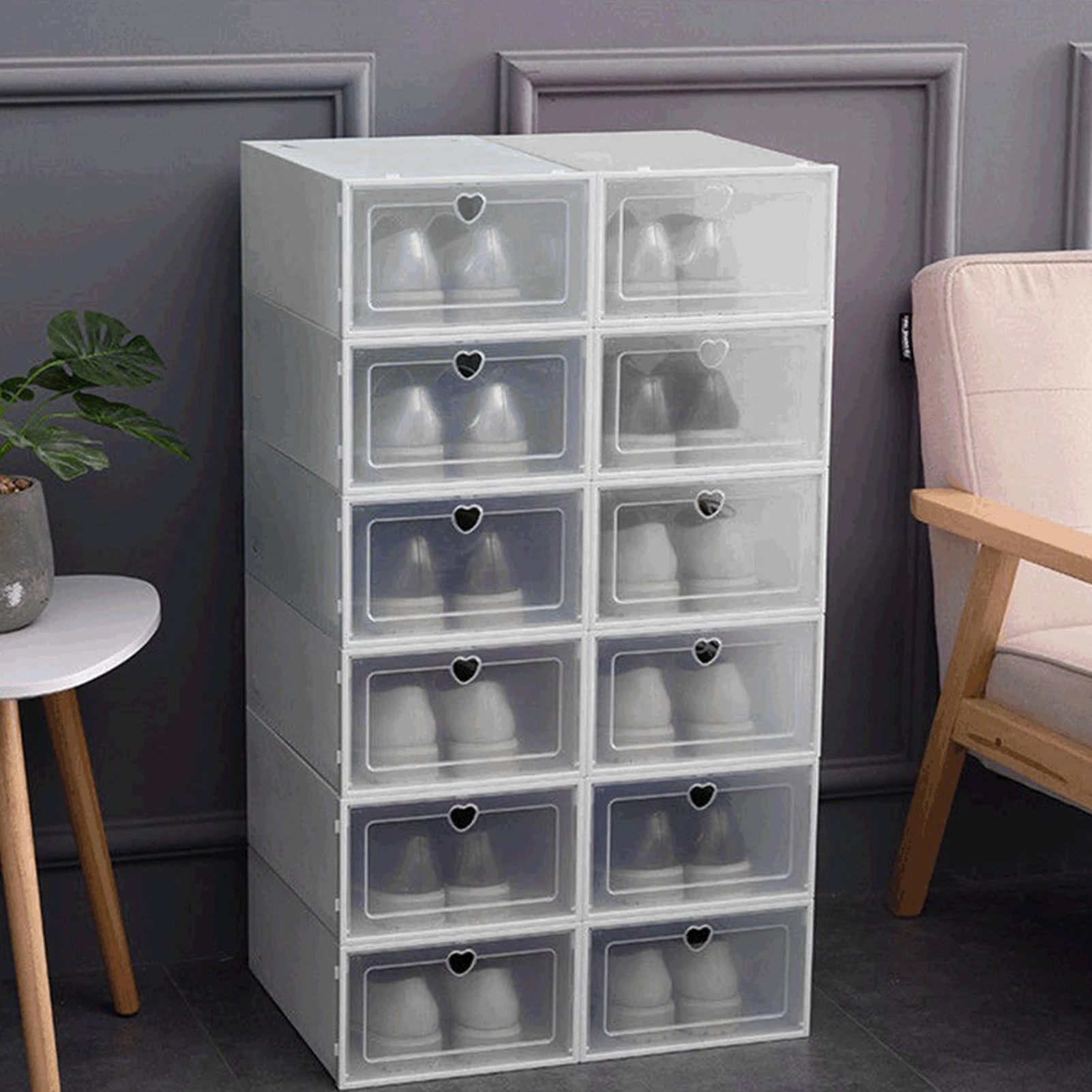 

Shoe Box Storage Organizer 20 Pack Shoe Cabinets Shoes Storage Rack Space Saving Sneakers Organizer For Wall Corner Shoes Shelf