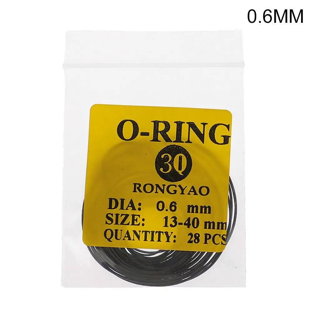 1Pack New Waterproof Watch Gaskets Rubber Repair Tools Rubber O-Ring 0.5/0.6/0.7/0.8mm Watch Back Case Rubber for Watchmaker
