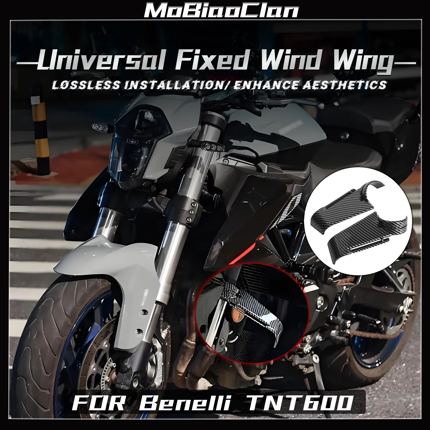 

﻿ For Benelli TNT600 TNT 600 shock-absorbing fixed wing side wing guide plate imitation motorcycle universal fixed wing ﻿