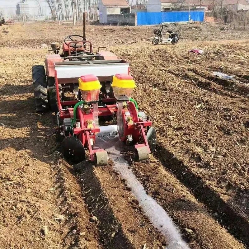 Peanut film-free sowing and mulching machine, sweet corn sowing and mulching machine, multi-functional dropper mulching