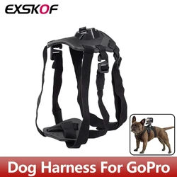 Dog Harness Chest Strap Mounting Bracket Base For GoPro Hero 13 12 11 10 9 Insta360 X2 X3 X4 DJI Osmo Action Camera Accessories