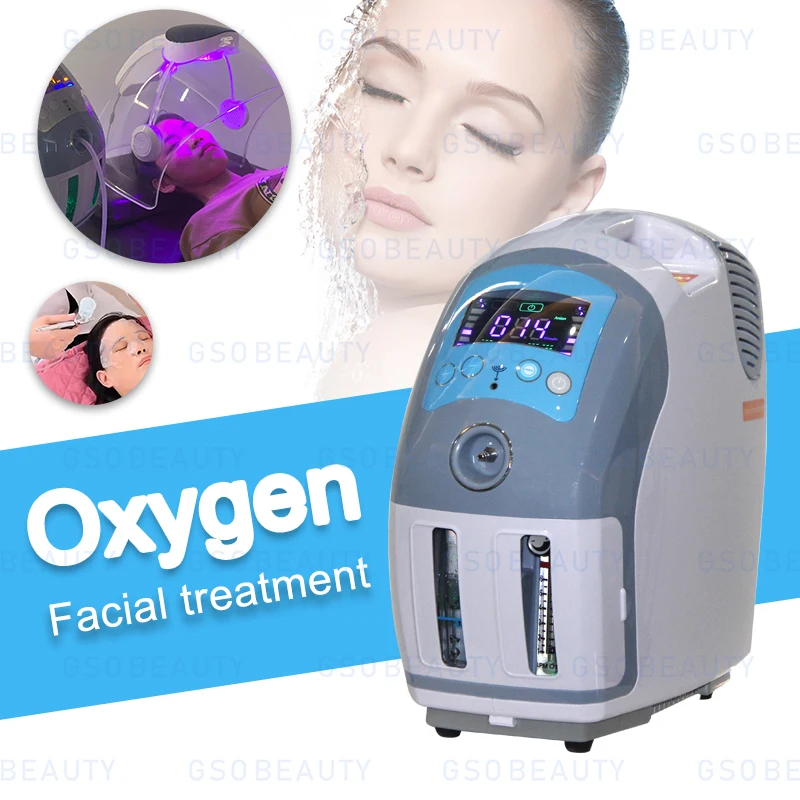 Beauty Spa Use O2toDerm Skin Rejuvenation Hyperbaric Oxygen Facial Care Mask Skin Care Oxygen Jet with Oxygen Sprayer