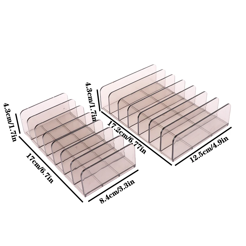 Palette de fards à barrage pour femmes et filles, étagère de rangement transparente pour poudre à barrage, outils de maquillage T1, support de compartiment