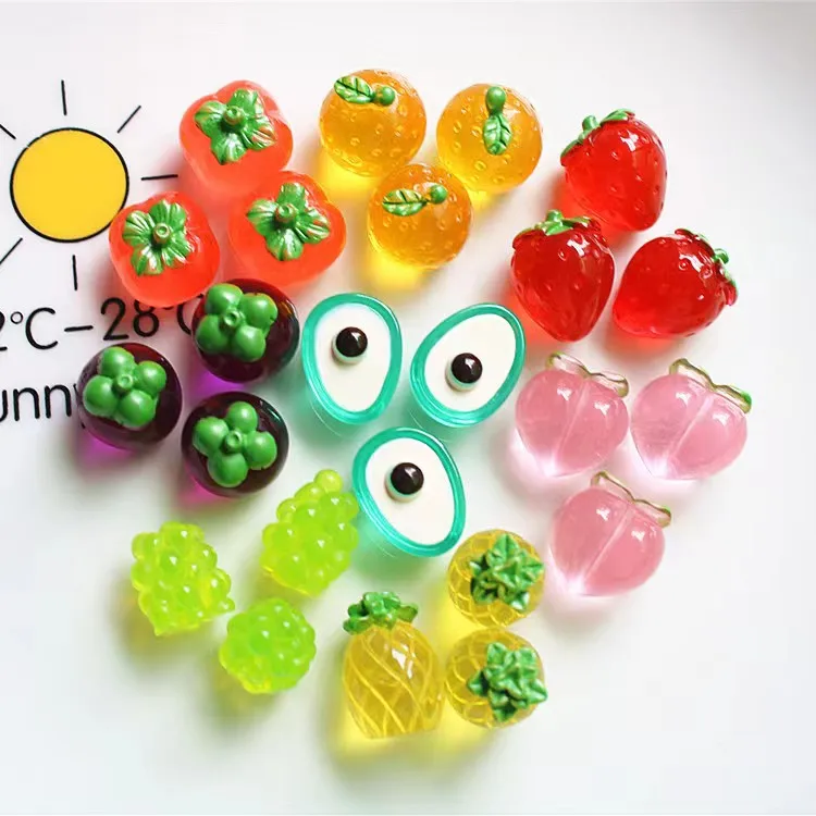 Flache Rückseite DIY Verzierung Zubehör Harz künstliche gefälschte Miniatur Lebensmittel Obst Banane spielen Puppenhaus Spielzeug dekorative Handwerk – Detail 4