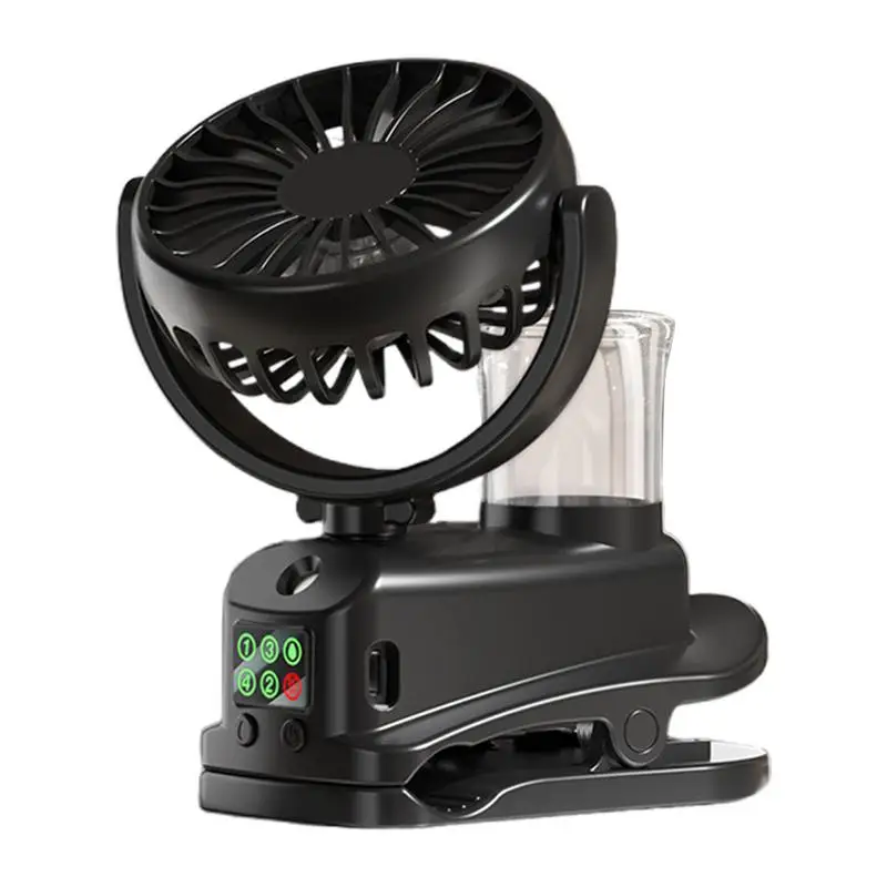 

Spraying Mist Fan Spraying Water Fan With A Digital Display Portable Desktop Spray Moisturizing Fan For Travel Camping