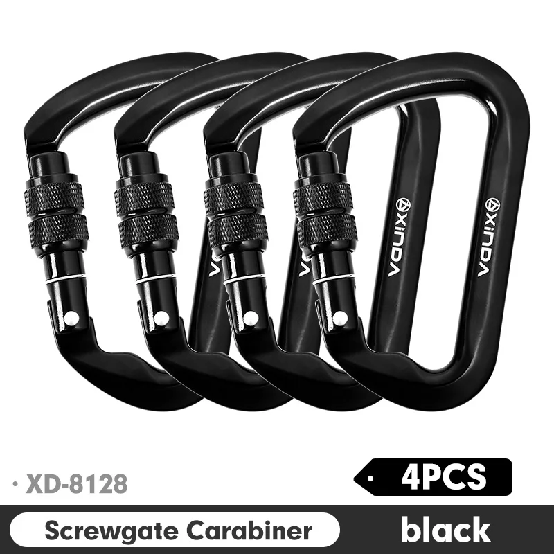Xinda Outdoor-Karabiner, Klettern, Berglandung, 30 kN, Betriebsausrüstung für große Höhen, Sicherheitsschnallenhaken aus Aluminiumlegierung 8
