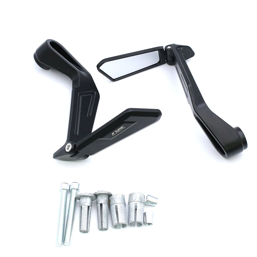 Coppia 7/8 "Moto Paramani Protezione Leva Frizione Freno Coppia Specchietti retrovisori per KAWASAKI YAMAHA SUZUKI DUCATI Universale
