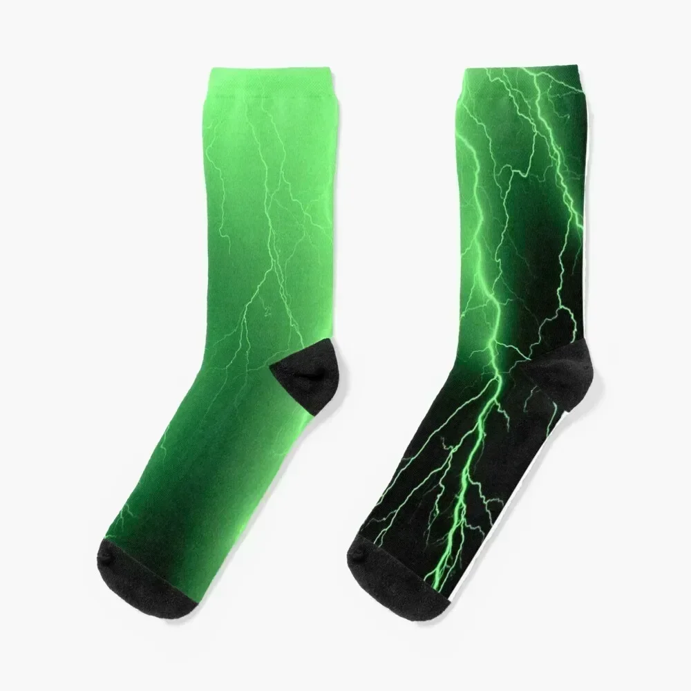 

Green Lightning Socks Stockings compression anti slip football FASHION football Men's Socks Luxury Women's