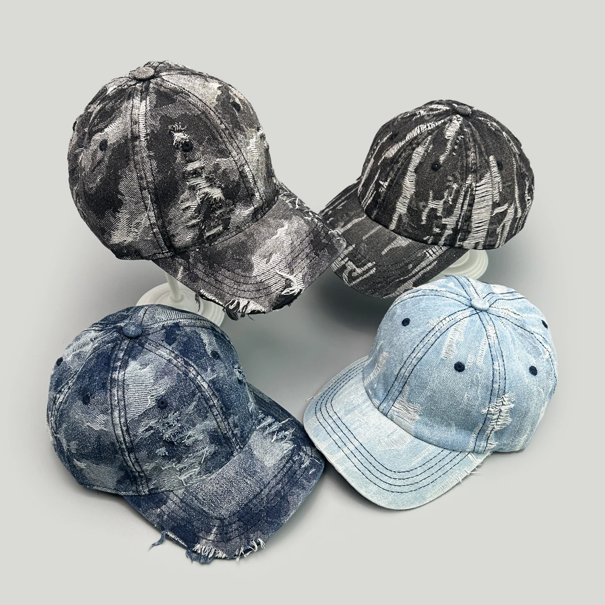 

Korean Bandhnu Dtreet Baseball Hats ins New Unisex Broken Style Sunshade Outdoor Versatile Personal Fashion Distress Peaked Caps