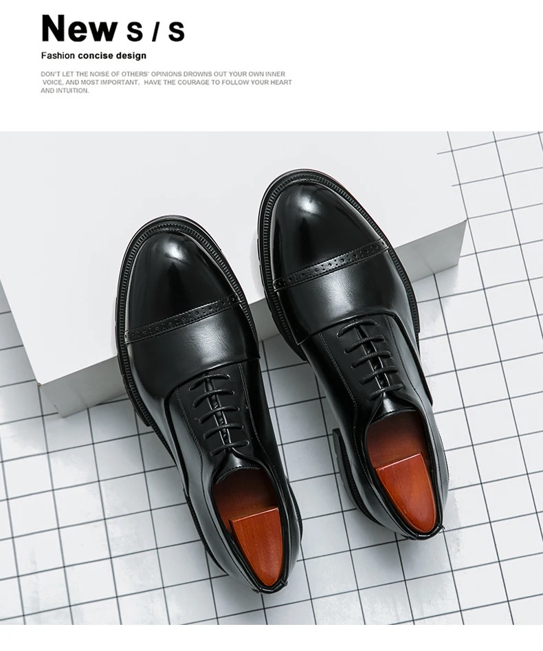 Zapatos Brogue clásicos para hombre, zapatos de cuero de tendencia para bodas y eventos sociales, zapatos de vestir de alta calidad para hombre, zapatos informales de negocios para hombre