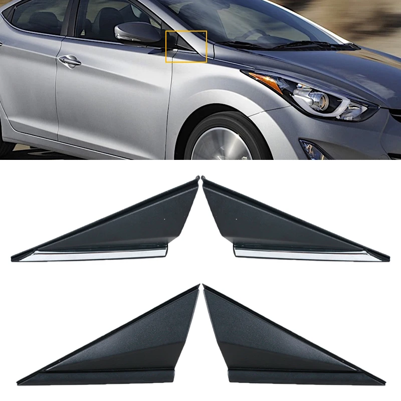 

Front Window A-pillar Triangle Molding For Hyundai Elantra 2014 2015 2016 86180-3X500 86190-3X500 Door Cover Mirror plate