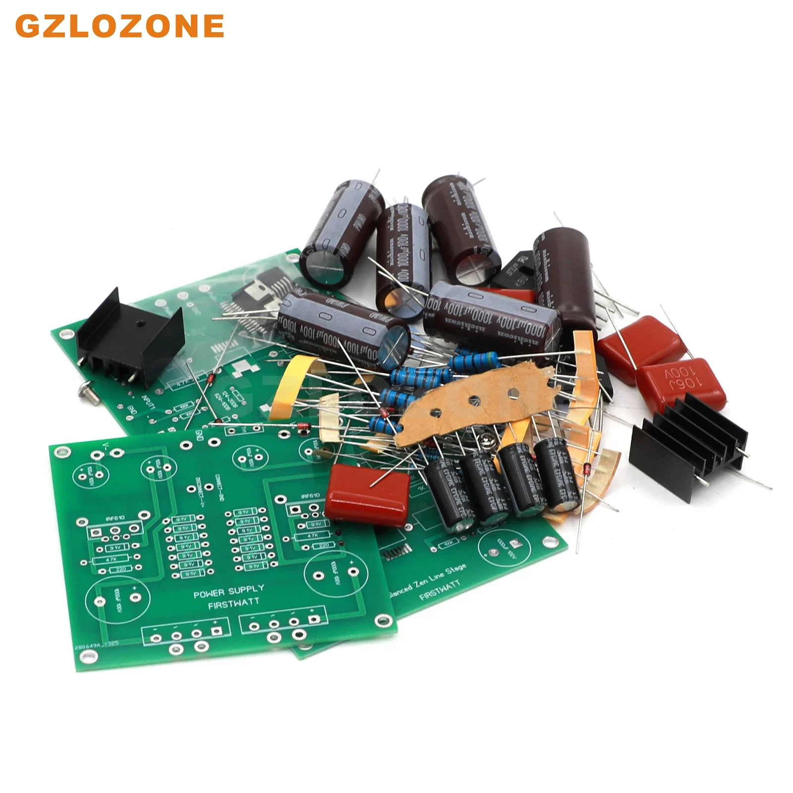 Hifi firstwatt pass pré-amplificador totalmente balanceado kit diy/base de placa acabada na linha pass zen pré-amplificador de palco