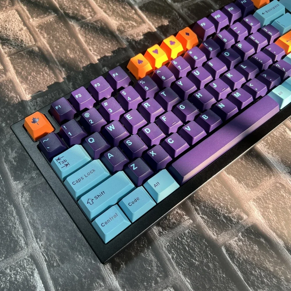 Purple Night Original Cherry Keycap ABS Material 173 Keys Full Set