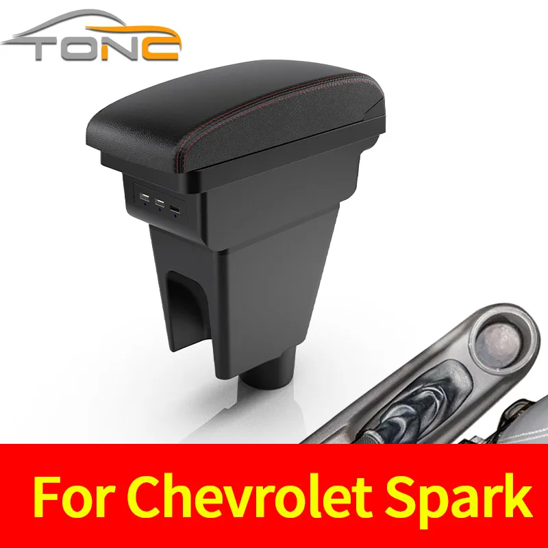 

For Chevrolet Spark 3 Armrest Box For Chevrolet Spark III Aveo T200 Console Storage Box Decoration Car Accessories Interior Part