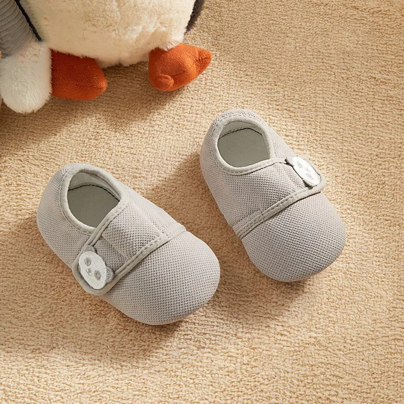 

Baby Slippers Toddler Breathable Soft Floor Sock Shoes Boys Girls Anti-slip Walking Shoes Gray Panda Children's Socks 1-4Y