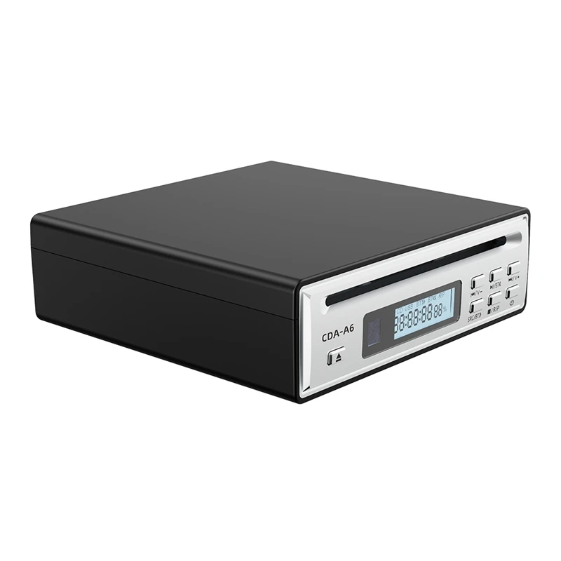 Hi-Fi CD Ripper W/One-Touch WAV Ripping, Bidirectional Bluetooth CD Player, USB Playback, Optical&AUX Output-VVBC