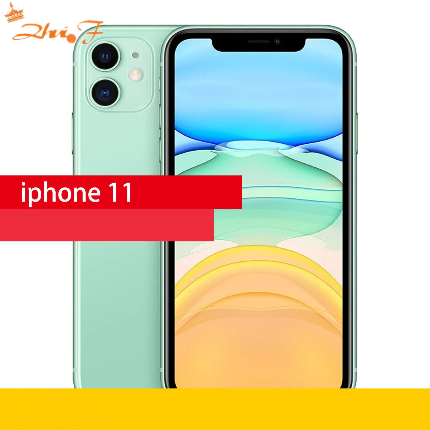 Apple-iPhone 11 , 64 GB, 128 GB, 256GB, A13 IOS, Genuine iPhone11 Used, 4G LTE Cell Phone