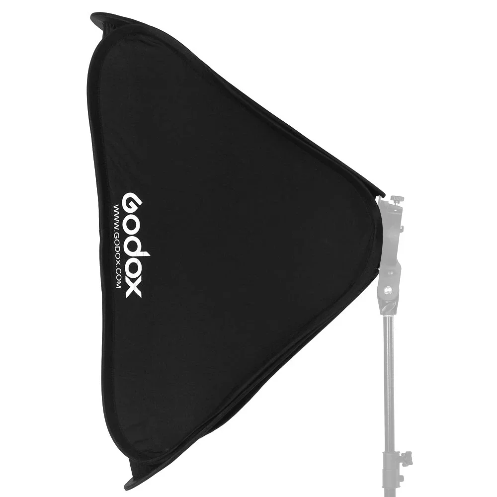 Godox 40x40 50x50 60x60 80x80cm Softbox with S1 S-Type Bracket Honeycomb Grid Bowens Mount Flash Bracket Mount Foldable Softbox