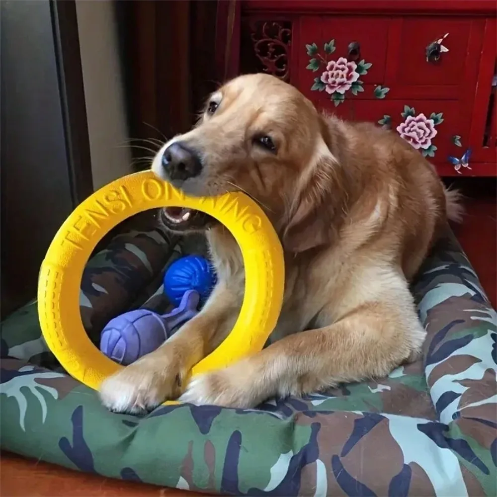 Dog Ring Toys Indestructible Chewing Flying Floating Training Tools Fetch for Small Medium Large Dogs Throwing Catching Flying image 6