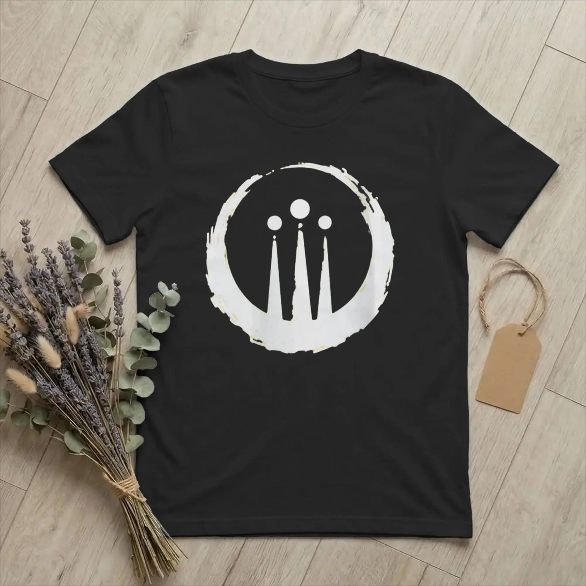 Funny Awen Symbol Druid Celtic T-Shirts Men O Neck Cotton T Shirts Rune of Creativity Short Sleeve Tees Graphic merchandise