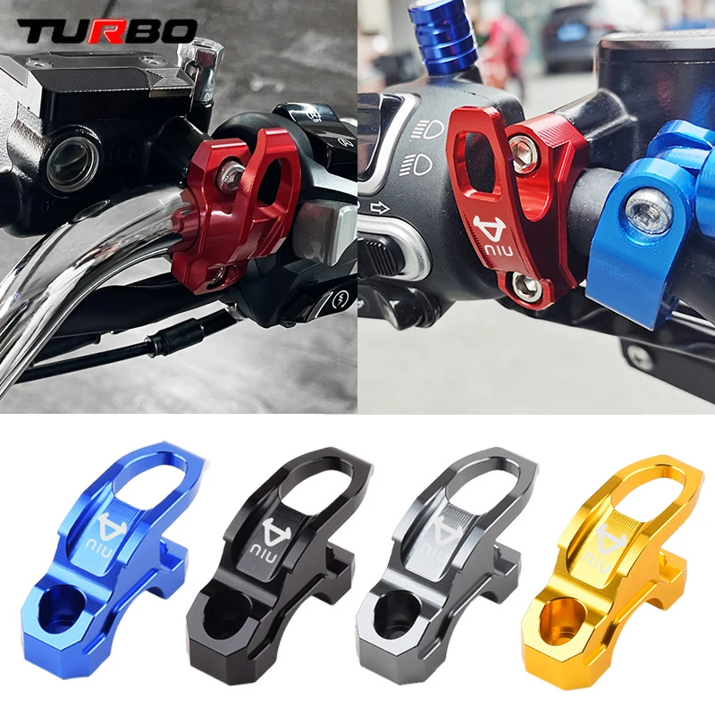 

Motorcycle CNC Brake Master Cylinder Holder Clamp Bracket Bag Hook Helmet Hanger For Niu NQI/N1S/U1/U+/UQI Universal All Year