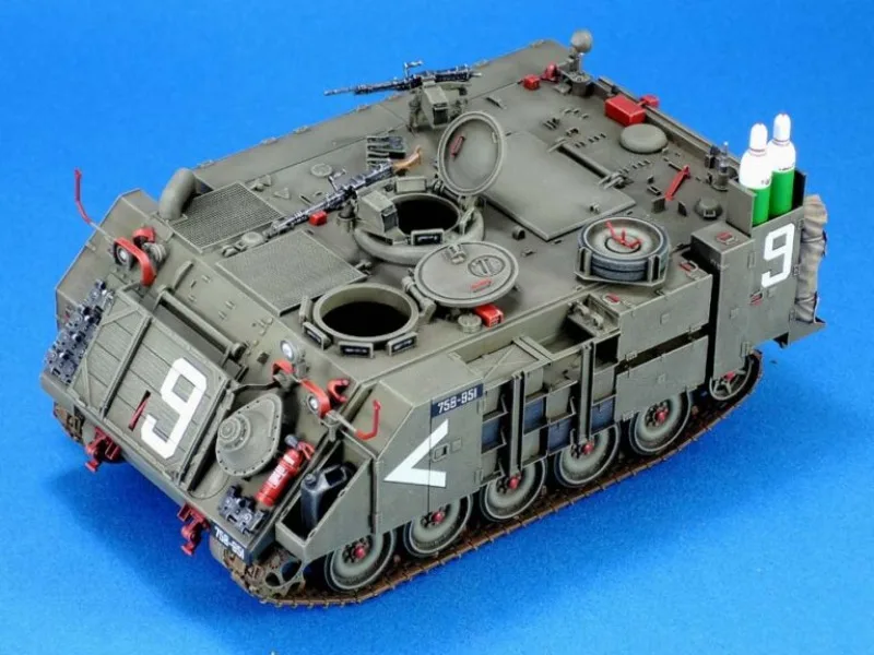 Kit ensamblado de modelo de resina fundida a escala 1/35, conjunto de conversión tardiva IDF M113 (sin vehículo), sin montar, sin pintar
