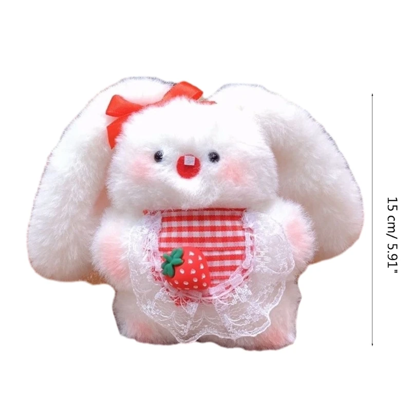 Pendentif en peluche lapin en fourrure, pendentif suspendu pour femmes, décor à main, remplissage cadeau