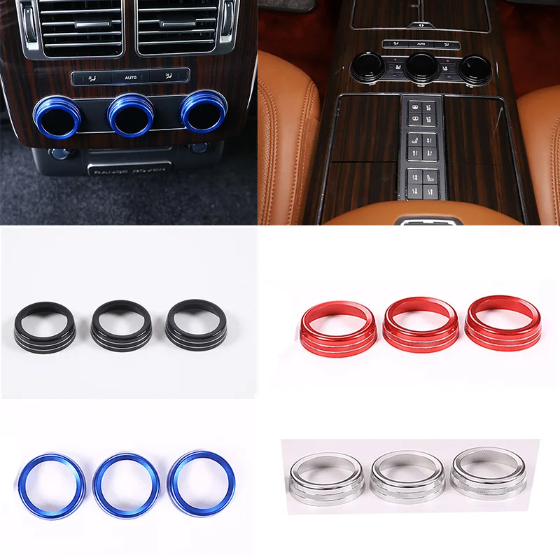 Rear air conditioning knob suitable For Range Rover Executive 13-17 three piece set aluminum alloy