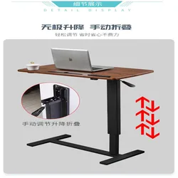 Bedside Mobile Elevating Desktop Office Desk Computer Desk Folding Bed Study Desk Organization Office Furniture Computer Desk