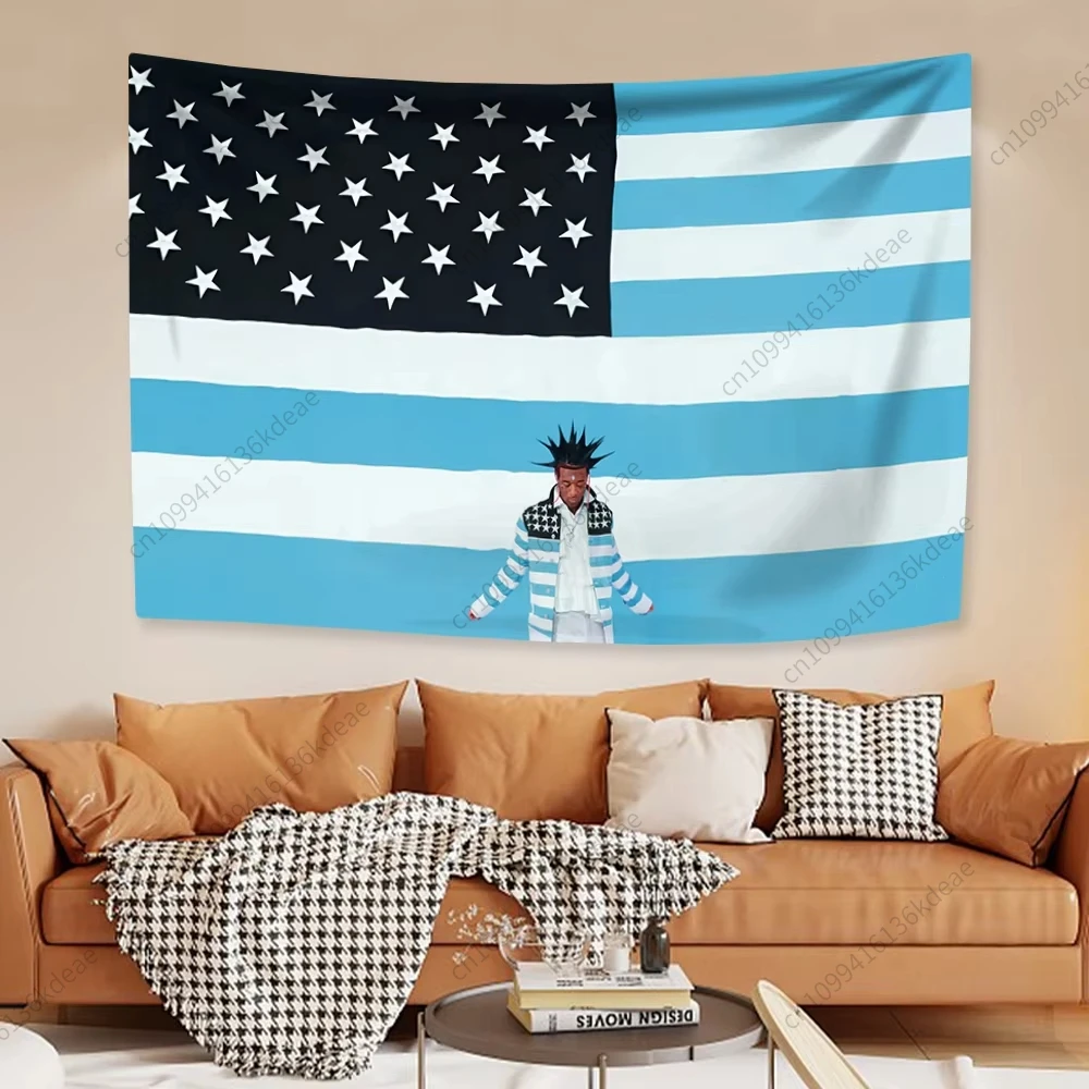 

Singer Lil Uzi Vert Poster Tapestry Hip Hop Home Decor Wall Hanging Bedroom Dorm Background Cloth Music Album Cover Tapestries