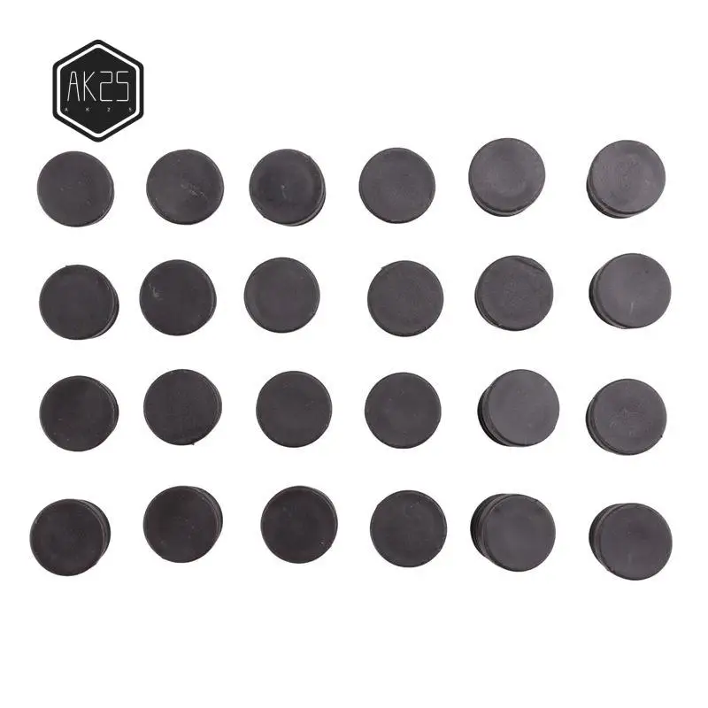 

AK25-24Pack, заглушка для ножек стула и стола, диаметр 22 мм, круглая пластиковая крышка, вставленная трубка с резьбой для защиты пола и ударов