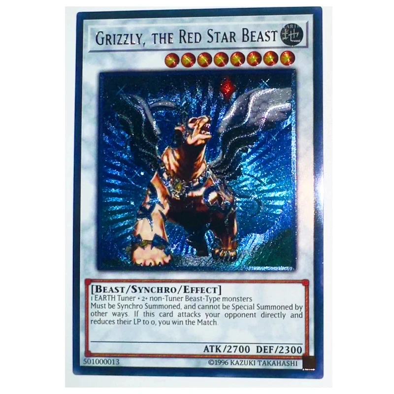 Yu Gi Oh Grizzly the Red Star Beast 501000013 The Goldfang English Toys Hobbies Hobby Collectibles Game Collection Anime Cards