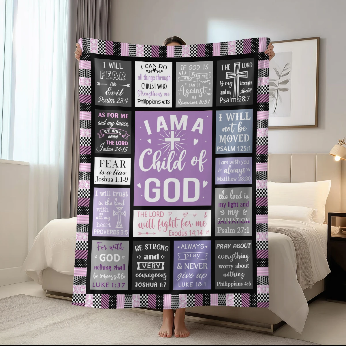 Bible Scripture Inspirational Blanket