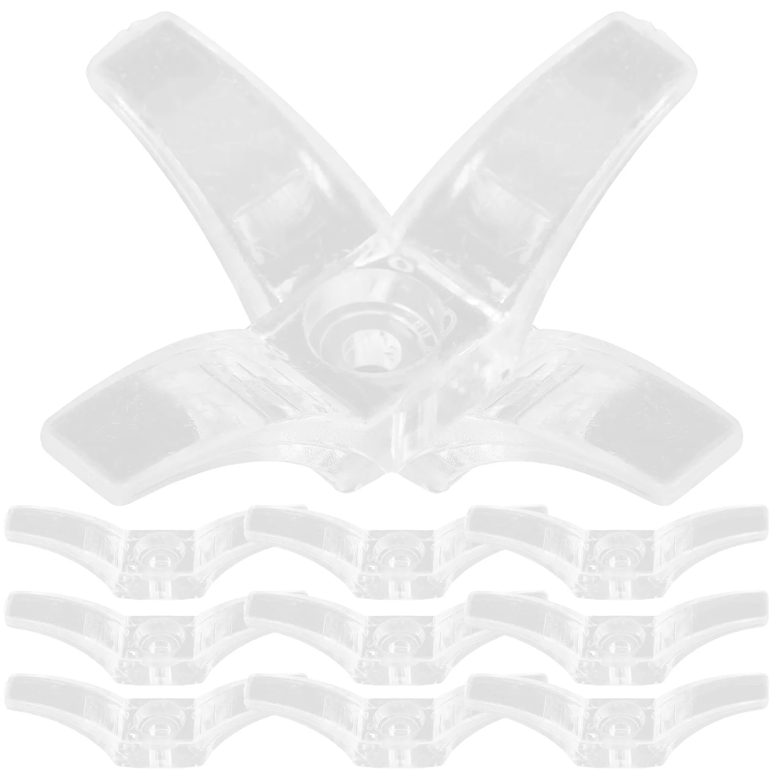 

12Pcs Blind Cord Cleats Transparent Pom Material Easy Installation Window Blind Cord Safety Holder Organizer Curtain Hooks