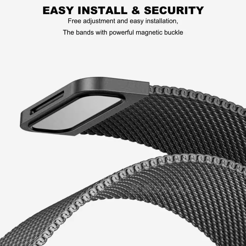 Magnetic Milanese Loop Strap For Cmf Nothing Watch Pro2 Magnetic Buckle Adjustable Smart Watch Metal Wristband  Man Office