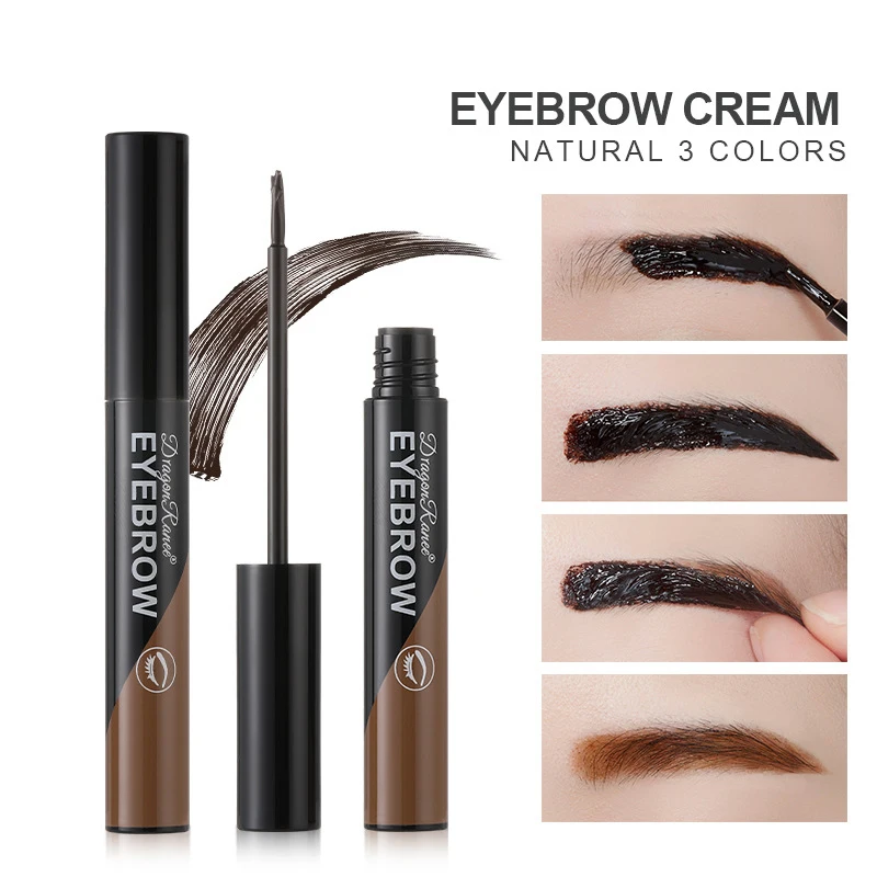 Gel à sourcils déchirable, crème de teinture pour sourcils, longue durée, imperméable, sans perte de couleur, liquide de teinture pour dessin des sourcils