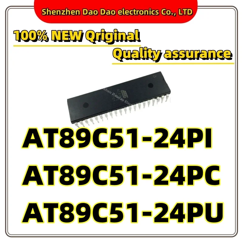 

10Pcs AT89C51-24PI AT89C51-24PC AT89C51-24PU IC Chip DIP-40 Microcontroller chip new original PI/PC/PU compatible