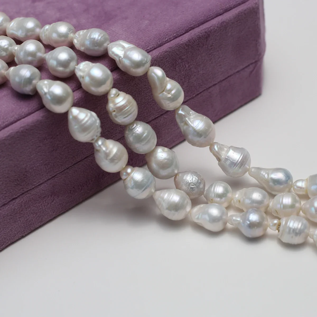 

12-15mm 5A Natural Freshwater Pearl Baroque Drop White Isolated Loose Bead Jewelry Make DIY Necklace Bracelet Women Gift Women