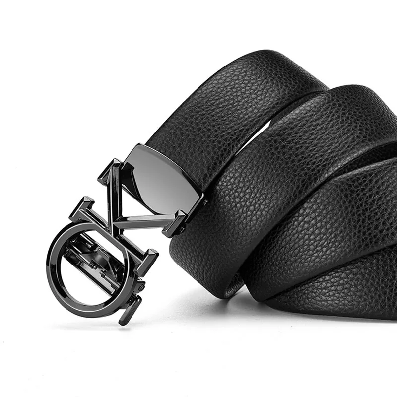 Hot Selling Letter Alloy Buckle and Automatic Buckle Business Men's Belt, Daily Multifunctional Decoration Suit Jeans Belt