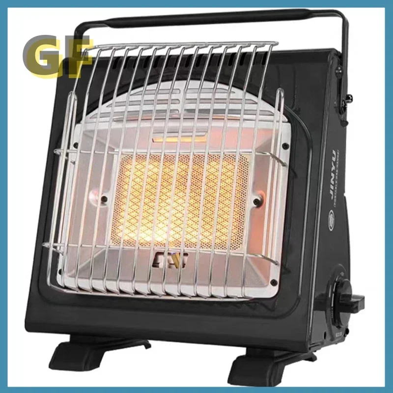 

1.7KW Portable Space Heater Multifunctional Gas Ceramic Adjustable Iron Stove for Outdoors Camping Picnic