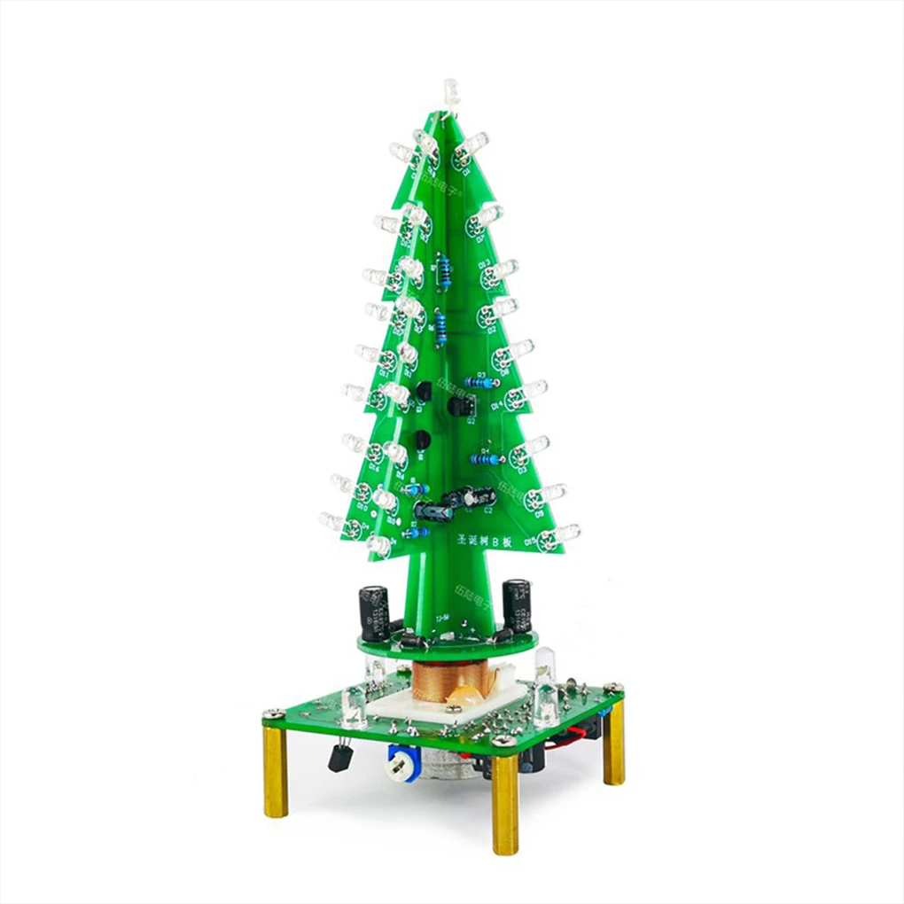 Juego de árbol de Navidad tridimensional ABS 3D, herramienta de soldadura PCB LED con garantía de bajo consumo de energía