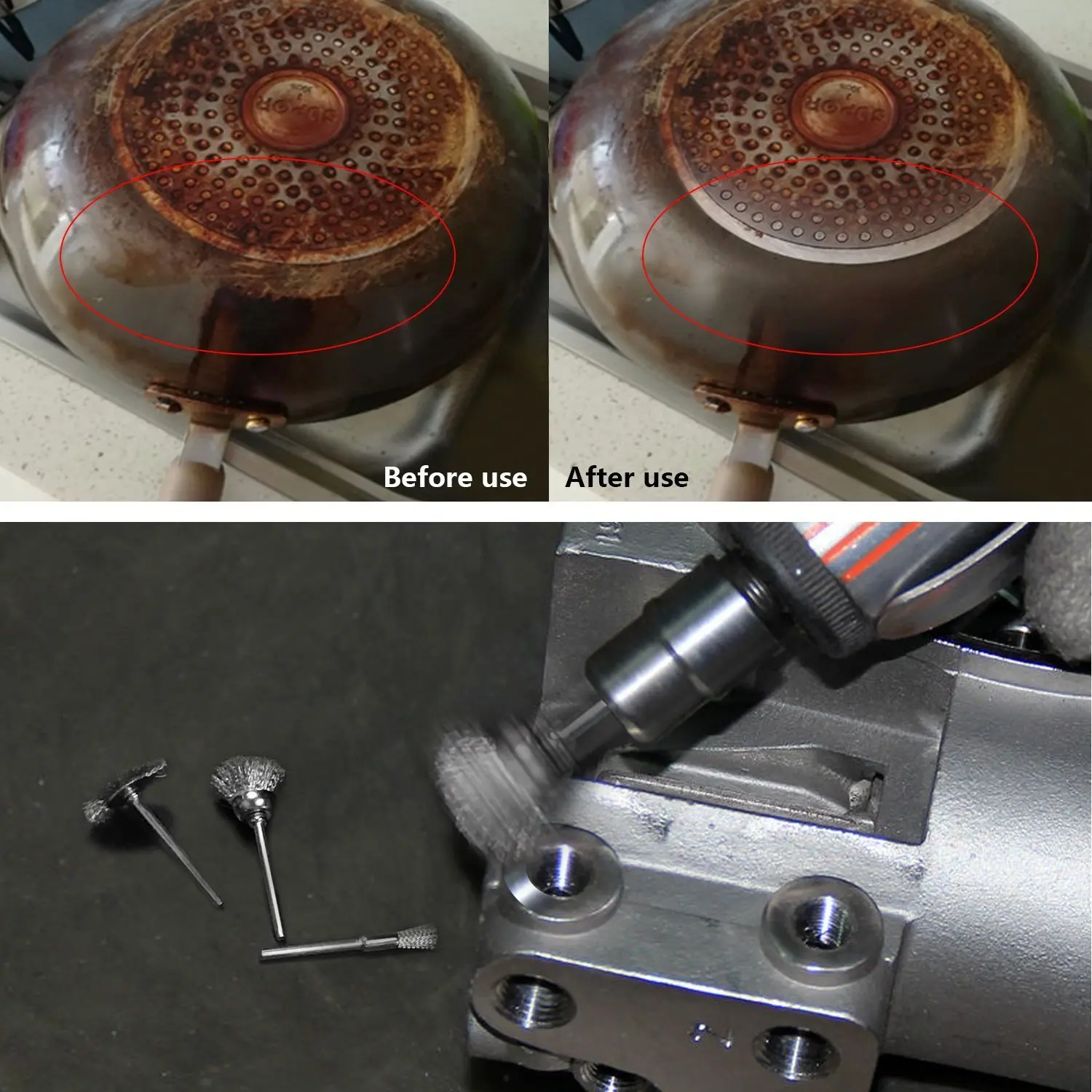 30 pz esteso filo di acciaio pulizia fine spazzole penna ruggine vernice rimozione bit lucidatura utensili rotanti accessori 3 mm mandrino