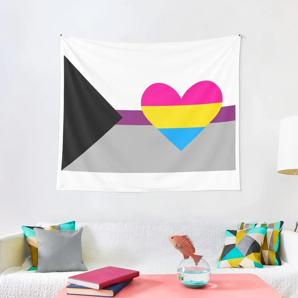 

demisexual panromantic flag Tapestry Aesthetic Decoration Cute Decor Tapestry