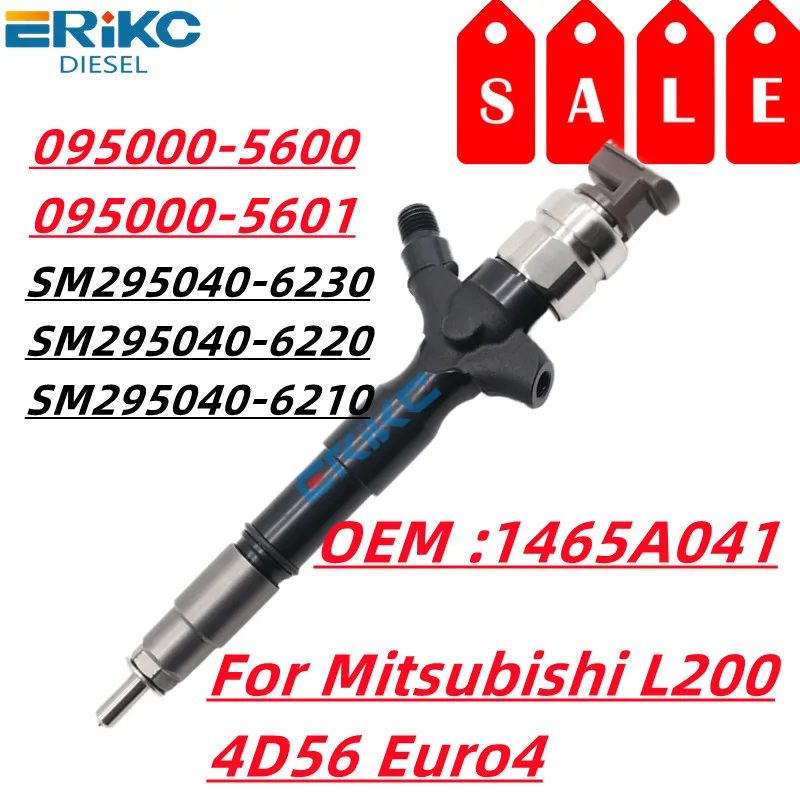 095000-5600 095000-5601 Diesel Injector Assembly 1465A041 For Mitsubishi L200 4D56 Euro4 0950005600 0950005601 ERIKC