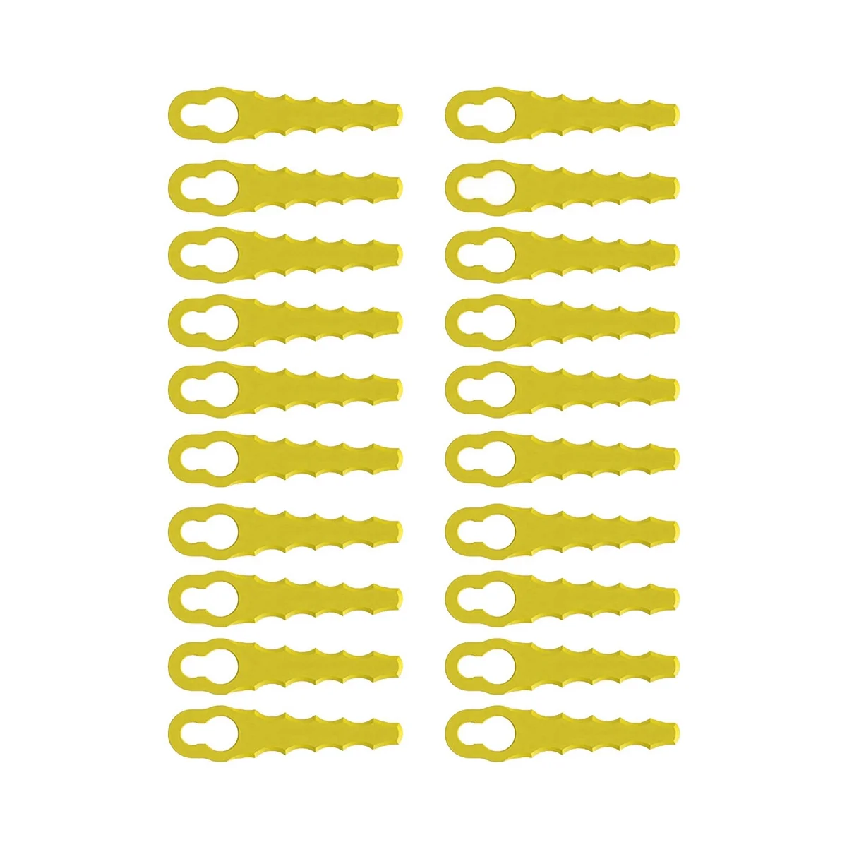 20 Pieces Lawn Mower Replacement Plastic Lawn Mower Blades Plastic Lawn Mower Blades for Many Occasions