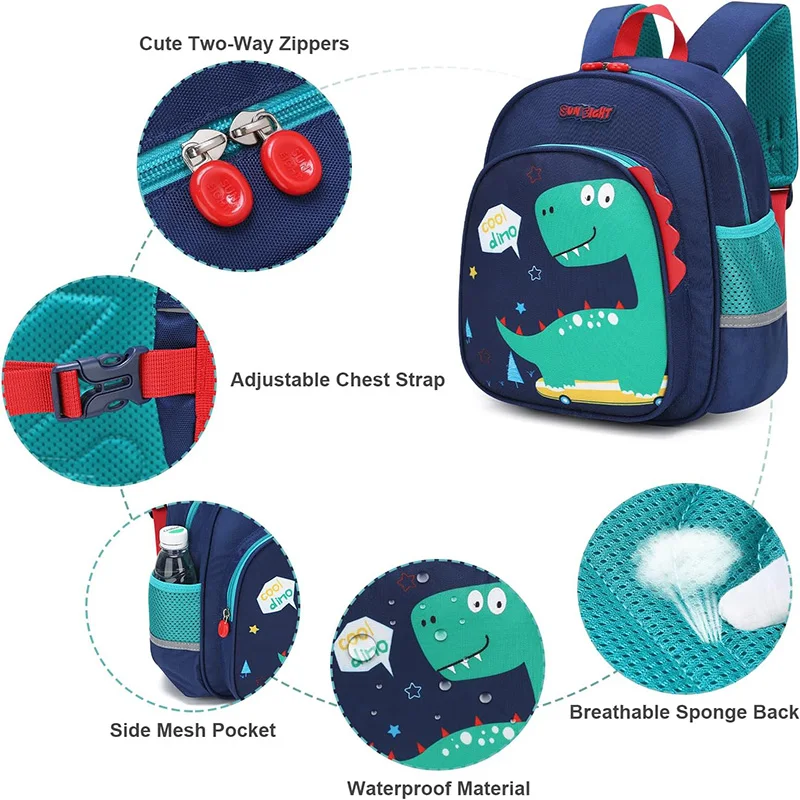 SUN EIGHT 11-дюймовый детский рюкзак с героями мультфильмов, школьные сумки для детского сада, детская сумка