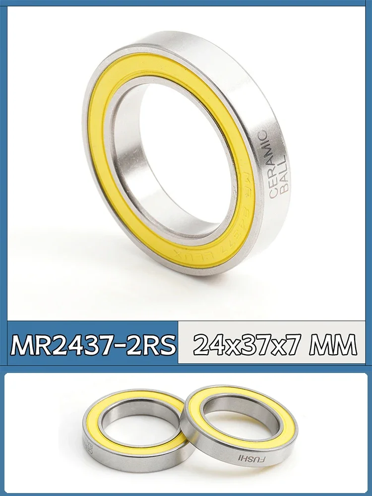 AliExpress NONE MR2437-2RS Bearing 24*37*7 mm ( 1 PC ) ABEC-3  24 37 7 Ceramic Balls Bearings MR 24377 RS Bicycle BB90 Bracket Bottom