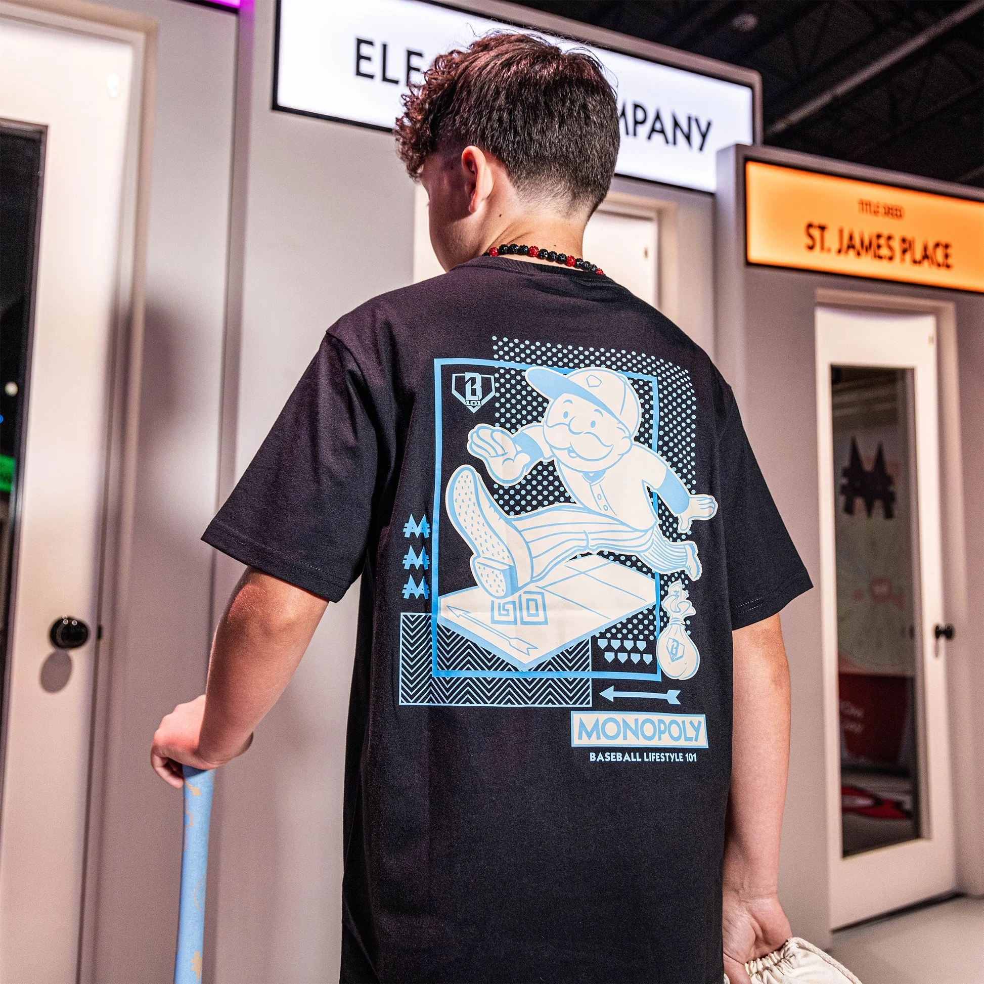 تي شيرت شبابي من Boardwalk Slugger —— نمط حياة البيسبول 101 نمط مطبوع ثلاثي الأبعاد، قميص رياضي خارجي مسامي وسريع الجفاف #1