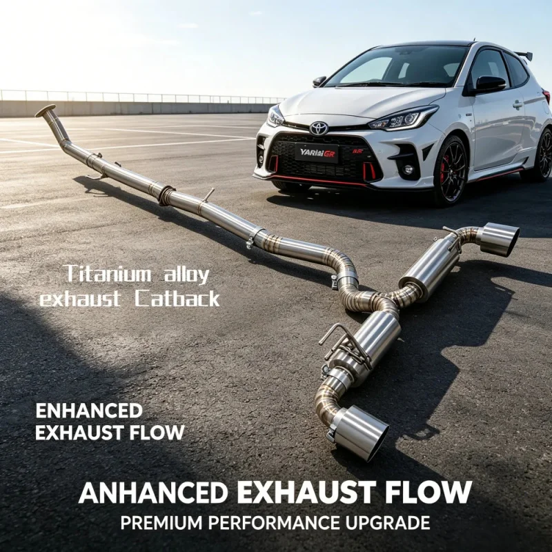 

Customized Titanium Alloy Exhaust Catback for Toyota YARiS GR 1.6T 2021-2025 Exhaust Pipes Modification Car Sound Wave