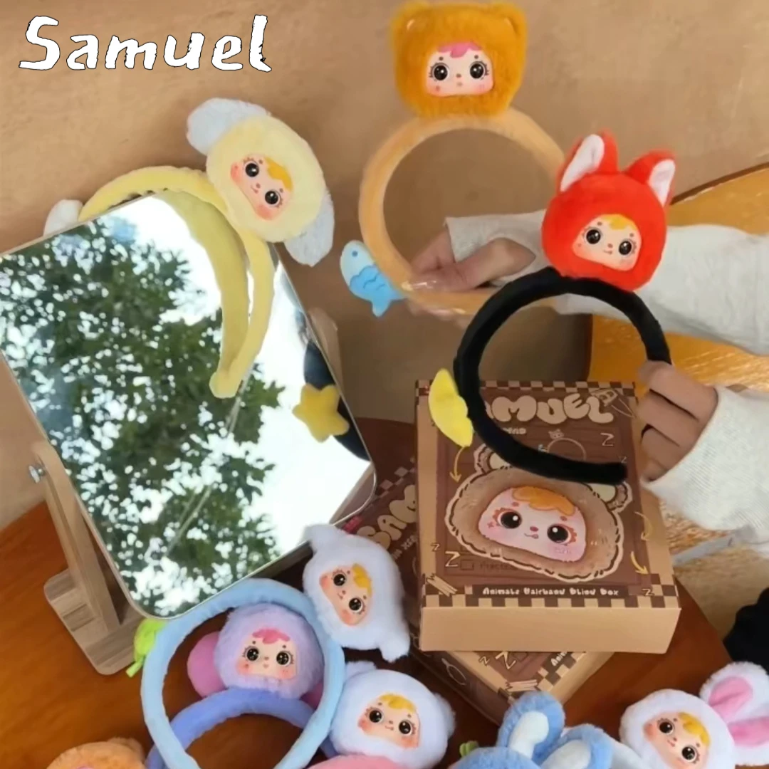 الأصلي صموئيل الحيوانات هيرباند سلسلة أفخم هيرباند صندوق أعمى الكرتون لطيف أفخم عقال صندوق أعمى لعبة عطلة مفاجأة هدية